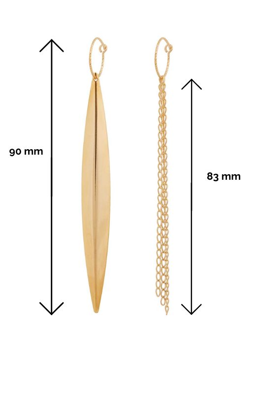 Earrings single night out*gold filled*basic