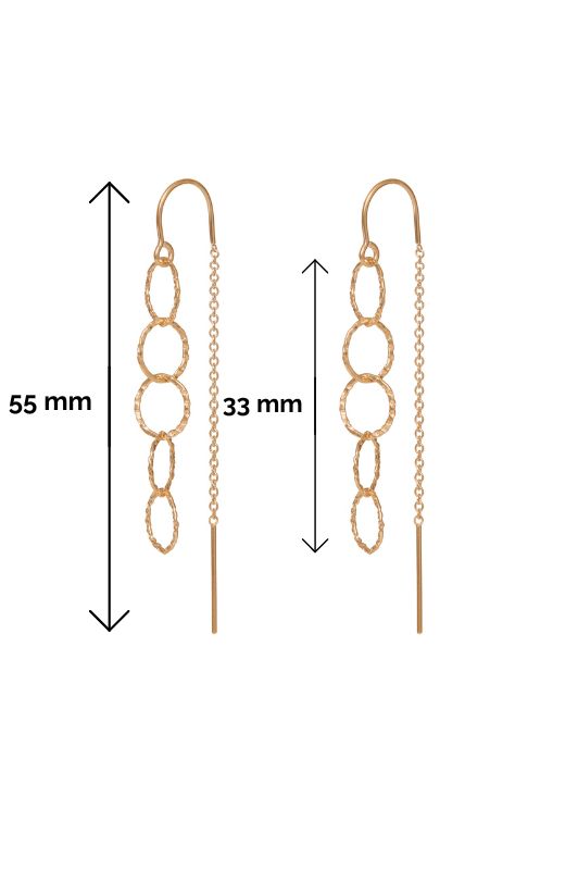 Oorbellen single anne*gold filled