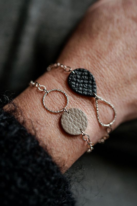 Armband mini eye*leer silver